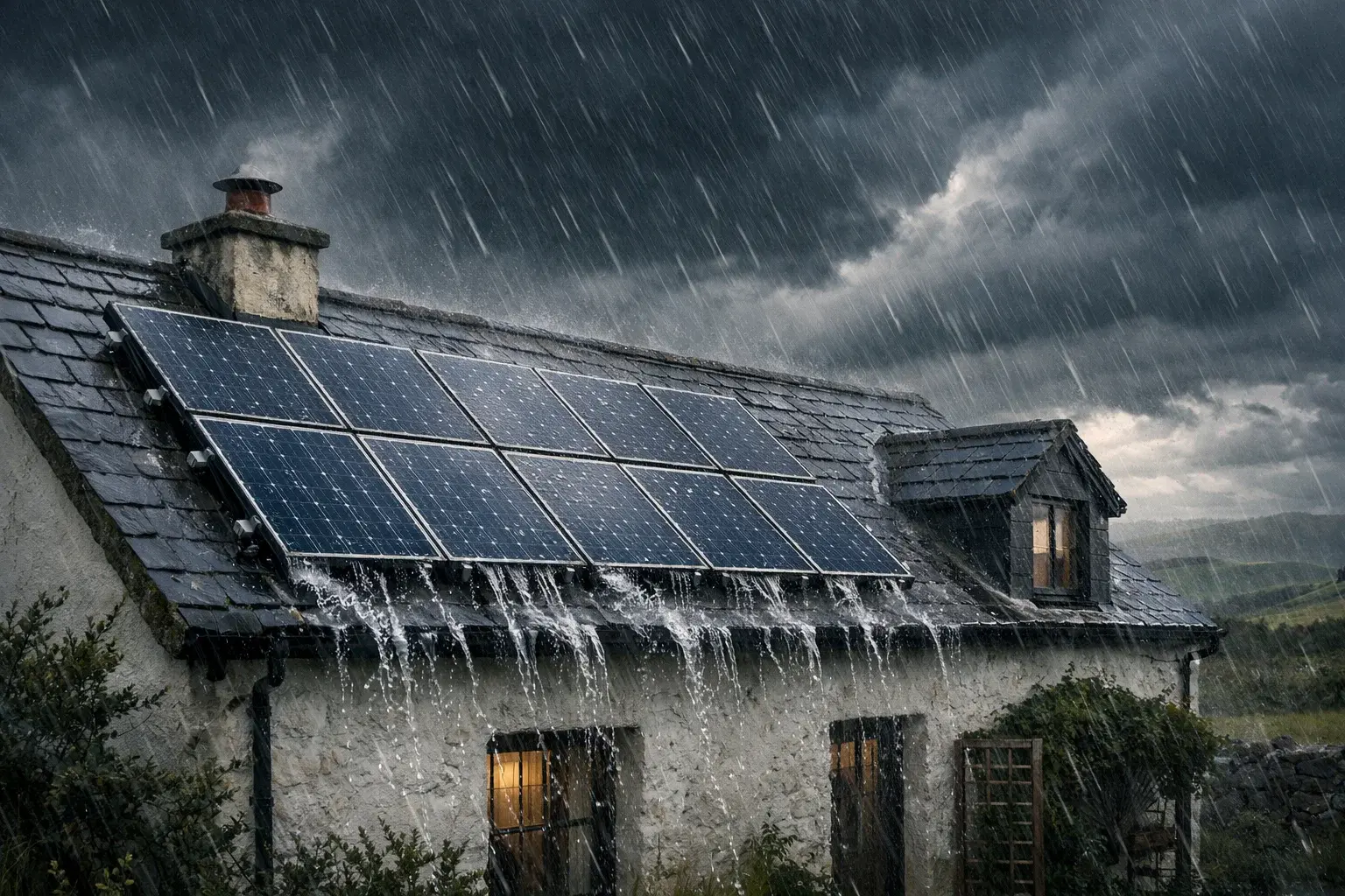 Solar Generators When Raining What Happens to Your Solar Panels During Irish Storms and Heavy Rain?